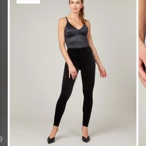 Spanx, Black Velvet Leggings
